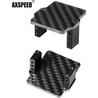 AXSPEED Carbon Fiber Servo Mount Plate Bracket For 1/18 Granite Grom 1/14 Mojave Grom Mega 380 RC Car Upgrade Parts