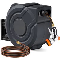 NEOTEC 1/2 30M Industrial Retractable Air Hose Reels Water Garden Hoses Reels Plastic Automatic Hose Reel
