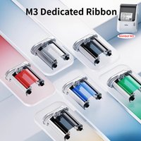 Niimbot M3 Thermal Transfer Label Printer Ribbon Black White Red Golden Green Blue Color Printing Carbon Band Long-term Storage