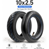 10x2.5 Wear-resistant Tire Suitable for Kugoo M4/M4 Pro Electric Scooter, High-quality Inner Tube and Outer Tire Accessories