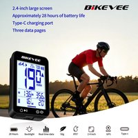 AliExpress Bikevee GPS Wireless Bike Computer Cycling Speedometer Odometer Stopwatch Tracker with 2.4-inch LCD Screen And Backlight Bracket