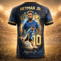 Fashion Neymar 3D Print Pattern Sport Quick-Dry Breatha Men T-Shirt Football Jersey Outdoor Club Team Fan parent-child clothing