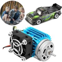 RC Motor Heat Sink with Cooling Fan RC Motor Radiator for 1/14 1/16 1/18 370 380 390 RC Car for 2838 2858 2845 Brushless Motor