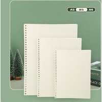 A5 B5 Line Grid 20Holes Loose-Leaf Notebook Refill Spiral Binder Paper Index Inside Page Dot Grid Blank Connell Stationery