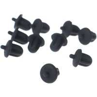 /KQM/10pcs Black Rubber 6.35mm Audio Jack PC DVD Microphone Socket Dust Cover