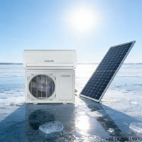 Solar Energy Absorption 1 Ton Quiet Operation 1.5HP 110V Household Wall Split Solar Hybrid Air Conditioner 12000BTU