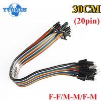 20Pin Jumper Wire Dupont Line 30cm Male To Male+Female To Male + Female To Female Dupont Cable, for Arduino DIY Electronics Kit