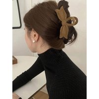 1PC Black Velvet Bow Hair Claw, Elegant Large Hair Clip, Stylish Hair Accessory for Women