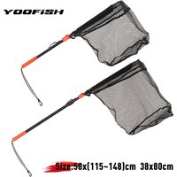 YOOFISH Floating Fishing Net 80-148cm 438/630g Retractable Length Easy Catch&Release Foldable Portable Floating Landing Net