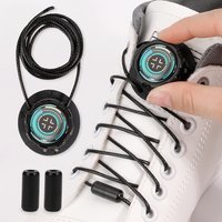 1Pair Automatic Shoelaces Without ties Swivel Buckle Laces Sneakers No Tie Shoe laces Adults Kids Thick Rope shoelace