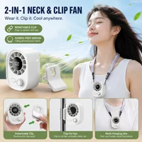 Car Clip On Fan Outdoor Clip Umbrella Fan with 100 Adjustable Speeds Waist Clip Electric fan 360° Rotatable Desktop Cooling fan
