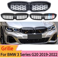 For BMW 3 Series G20 G21 2019- 2022 318i 320i 320d 330i 340i 340d Front Inlet Grille Middle Mesh Bumper Grill Rep lacement Tun