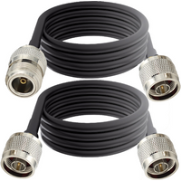 1pcs LMR195 Cable N Male To N Male & Female Connector Low Loss Extension Jumper Cable 50ohm LSR195