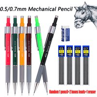 4pcs/set Creative Random Mechanical Pencil Set 0.5/0.7mm Replaceable Lead Automatic Pencil School Writing Art Painting Supplies