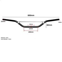 AliExpress NONE 22mm Motorcycle CNC Aluminum Alloy Handlebar with Crossbars Motocross Racing Pit Bike for Honda Yamaha Kawasaki Suzuki Benelli