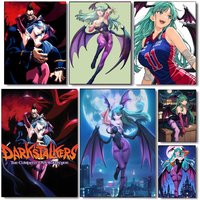 anime D-Darkstalkers Poster Wall art print art suitable for living room bedroom bar parlor home decor gift