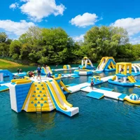 High Quality Water Park PVC Inflatable Modular Indoor Outdoor Pool Floating Obstacle Course Adult Kids Water Play Challenge