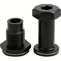High Precision Aluminum Stainless Steel CNC Machining Parts Black Anodized Aluminum CNC Machined Fastener Assembly