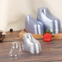 20Pcs Clear Plastic Baby Feet Display Baby Booties Shoes Socks Showcase