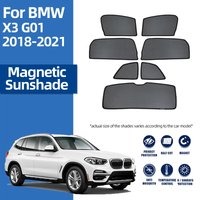 For BMW X3 G01 IX3 G08 2018-2024 Car Magnetic Sunshade Front Windshield Curtain Rear Side Window Mesh Sun Shade Visor