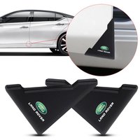 2Pcs Car Logo Door Angle Cover Bumper Crash Anti-Scratch Protector For Range Rover Discovery Sport 3 Defender 110 Freelander 2