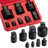 4/6/8/10/12PCS Professional Impact Socket Wrench Adapter Set 1/4 3/8 1/2 3/4 Inch Square Drive Adaptor Reducer Spanner Tool