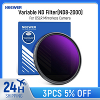 NEEWER Variable ND Filter(ND8-2000, True Color & Hard Stop, 3-11 Stops Adjustable Neutral Lens Filter for DSLR Mirrorless Camera