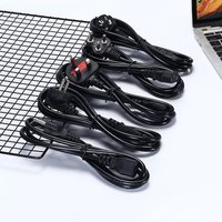 AC85V-265V 10A 1.5M/3M 3PIN EU Cord US UK AU Plug IEC C13 C13 TO C14 Extension Power Adapter Cable For Dell Desktop PC Monitor