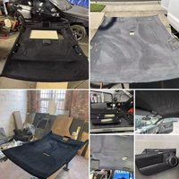 Max. 250 x 150 cm Wildleder-Dachfutter, Dachhimmel-Stoff, Schaumstoffmaterial für Auto-Innenraum, Polsterung, Reparatur, Decke, Himmel, Stoffe, Stoff, DIY