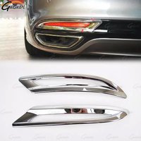 Chrome Rear Reflector Foglight Lamp Decor Frame For Ford Fusion Mondeo 2013-2018 Car Styling Stickers Fog Lamp Cover Trim Frame