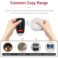 Round Remote Control 315 MHz/433 MHz Cloning Code Key RF Transmitter High Sensitivity Transmission for Electric Gate Garage Door