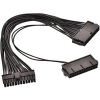 24 Pin Power Supply Splitter Cable 1 to 2 Synchronizer ATX Mining 30cm Motherboard Dual PSU Extension Cable for BTC PC Computer