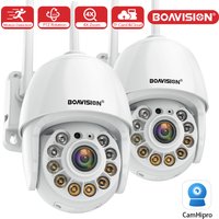 1PCS/2PCS Mini WIFI PTZ IP Camera 4X Digital Zoom Motion Tracking Two Way Audio 1080P Full Color Night Vision Outdoor Camhipro