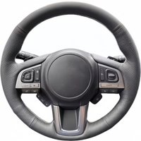 Hand Stitched Perforated Non-slip Artificial Leather Outback XV Forester 2015 2016 Steering Wheel Cover For Subaru Legacy