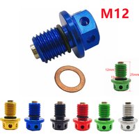M12xP1.5 Magnetic Oil Drain Plug Bolt Screw For Yamaha YZ400F YZ426F WR400F WR426F YZ80 YZ100 YZ125 YZ250 YZ400 YZ465 YZ490