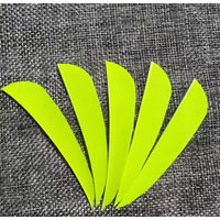 50pcs 3Inch Archery Feathers Arrow Fletching 3" Water Drop Shape Archery Vanes Traditional Feather For wood Bamboo Carbon Shaft
