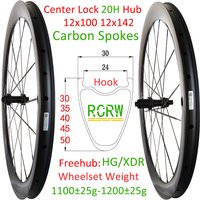 AliExpress RCRW 700C Carbon Spokes Wheelset 30mm/28mm Wide Gravel Super Light Carbon Rim Center Lock Disc 36T Ratchet 20Hole Hub HG XDR Tubeless