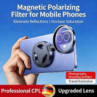 Phone Magnetic CPL Filter Polarizing Lens Anti Glare HD Starry Light Photography