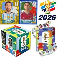 2026 Neu 1 Box Original Panini Offizieller FIFA Weltmeisterschaft Fußballkarten-Aufkleber-Paket & Limitierte Edition Sammler-Fußball-Memorabilia-Set