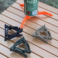 Portable Outdoor Folding Anti Slip Gas Cylinder Bracket Suitable for Camping Stoves Three Legged Fixed Bracket Camping Supplies