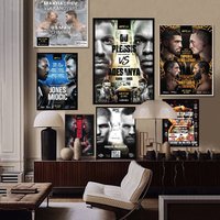 U-Ultimate Fighting Championship UFC Vintage Posters Sticky Whitepaper Prints Posters Artwork Posters Wall Stickers