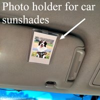 Car Accessory Car Visor Photo Frame Acrylic Transparent Christian Family Picture Holder Gift