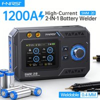 FNIRSI SWM-20 Przenośne narzędzie elektryczne 1200A z podwójnym wyjściem impulsowym do metalowych pasków o grubości 0,1-0,4 mm, zestaw DIY, bateria 5000mAh, ładowanie USB-C