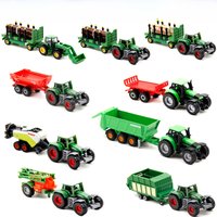 Siku Alloy Engineering Vehicle Model Simulation Farmer Tractor Flatbed Boy Toy Collectible Diecast Metal Farm Equipment