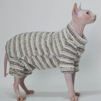 Hairless Cat Clothes Thick, Warm,Winter Four-Legs for Sphynx, Devon Rex, Cornish Rex, Abyssinian, and Small Kitten