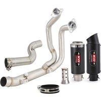 For BMW F900R F900XR 2020-2025 Slip On Motorcycle Whole Exhaust System Header Mid Link Pipe Stainless Steel Muffler 51mm
