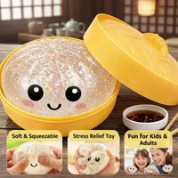 Cute Smile Face Dumpling Squishy Toys Soft Touch Slow Rebound Decompression Stress Relief Toys Set Office Home Decor Xmas Gifts