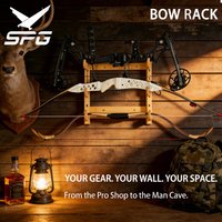 Bow Rack Wooden Wall-Mounted Arrow Storage Holder For Recurve Takedown Longbow Archery Shooting Accessories