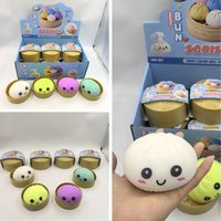 Colorful Dumpling Stress Balls Set Reusable Low Rebound Decompression Toys Unique Home Decoration And Gift Dough Ball Squishes