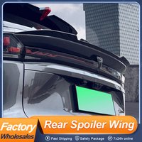 For Deepal S07 S7 2023 24 25 Rear Middle Trunk Lid Car Spoiler Wing ABS Material Glossy Black Carbon V Style Sport Accessories